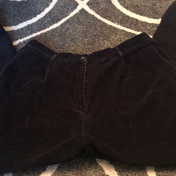 L.L. Bean Black Corduroy Pants - Picture 4 of 6